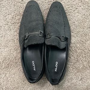 ALDO Black Cocktail Shoes- Diamond Pattern